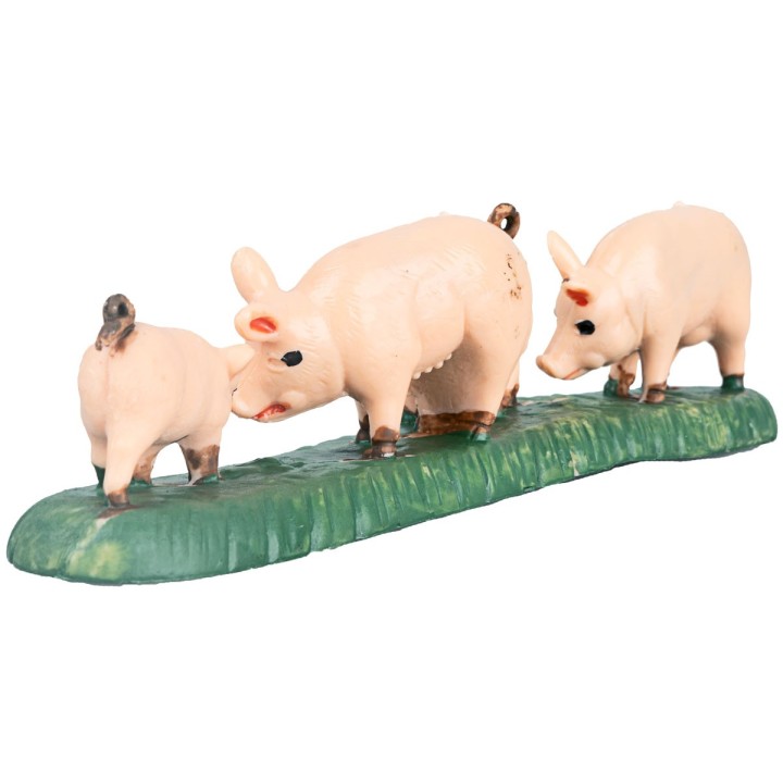 Grupo de 4 cerdos para estatuas de 10 cm