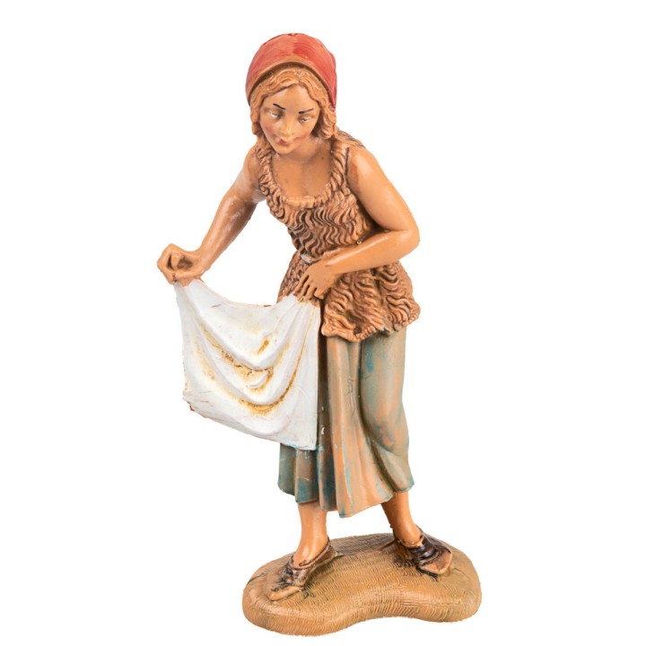 Mujer tendiendo la ropa 10 cm Fontanini