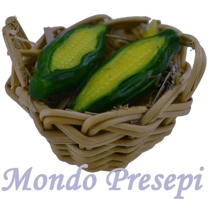 Cesto con pannocchie ø 2,5 cm