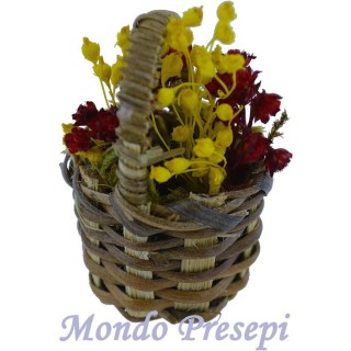 Cesta con flores ø 2,5 cm