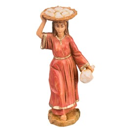 Mujer con cesta 6,5 cm Fontanini