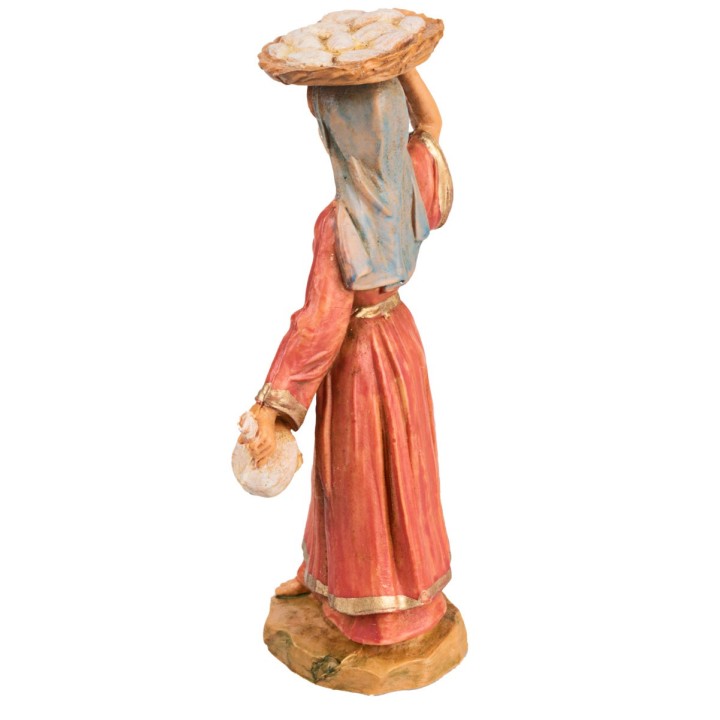 Donna con cesta 6,5 cm Fontanini