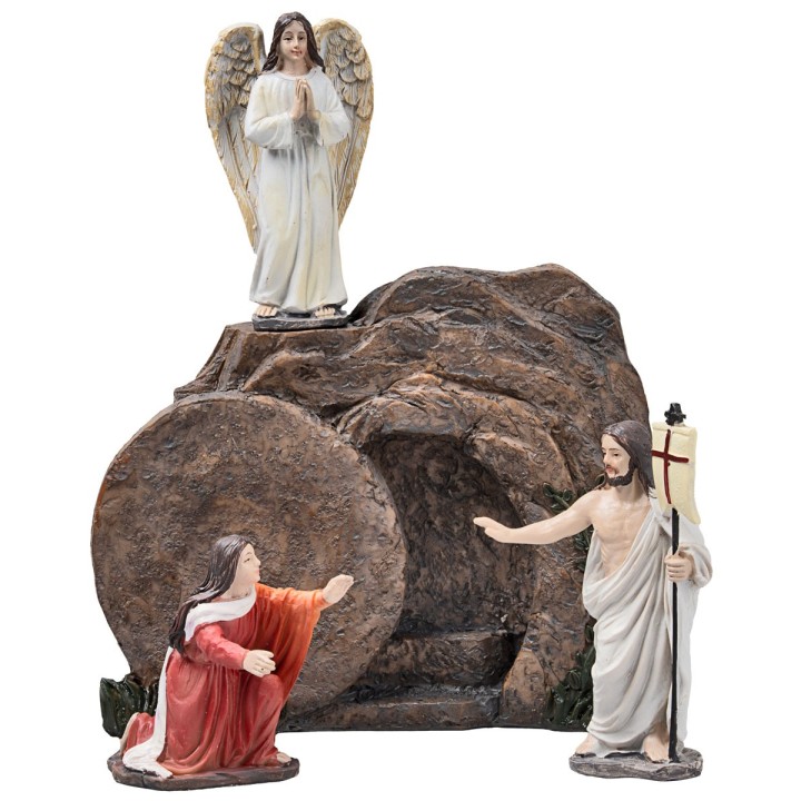 Resurrección de Jesús 10 cm en resina