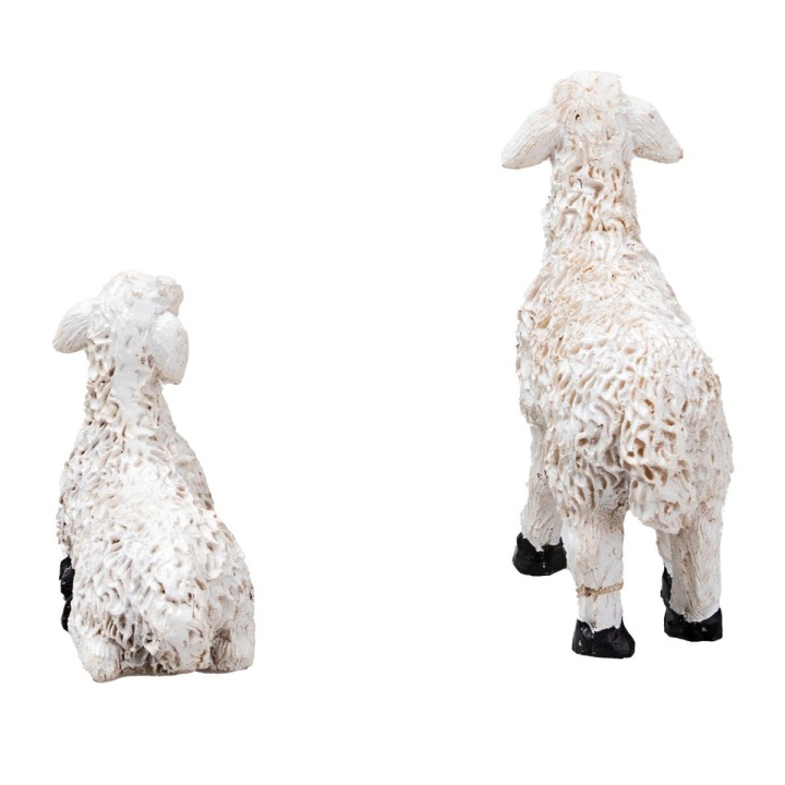 Jesus with little sheep 10 cm in resin Easter figurines