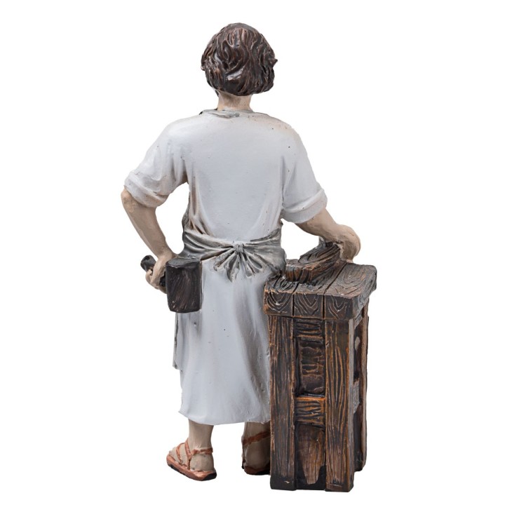 Holy Family Carpenter's Workshop 10 cm in resin