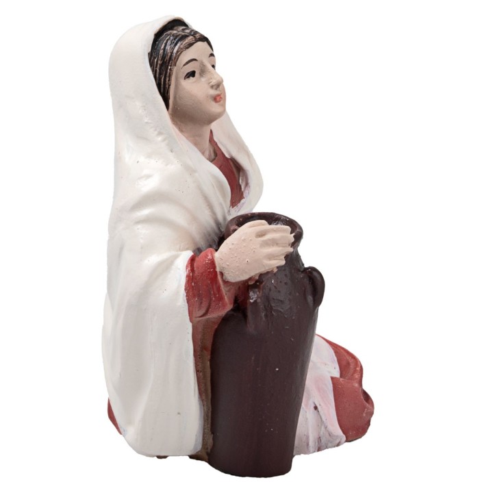 Jesus and the Samaritan Woman at the Well series 10 cm in resin