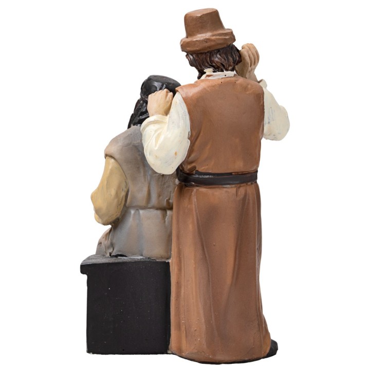 Finding of Jesus in the temple 10 cm in resin