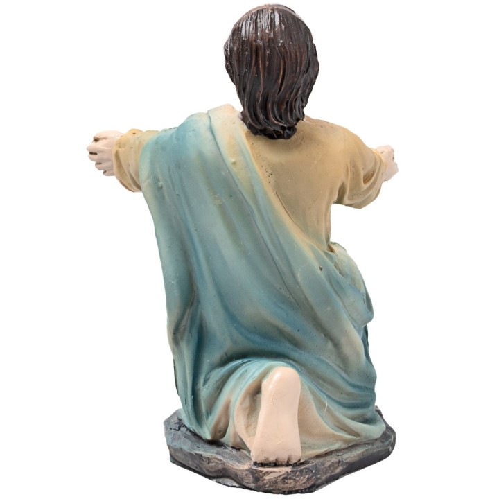Resurrezione di Gesù presepe 10 cm in resina statuine pasquali