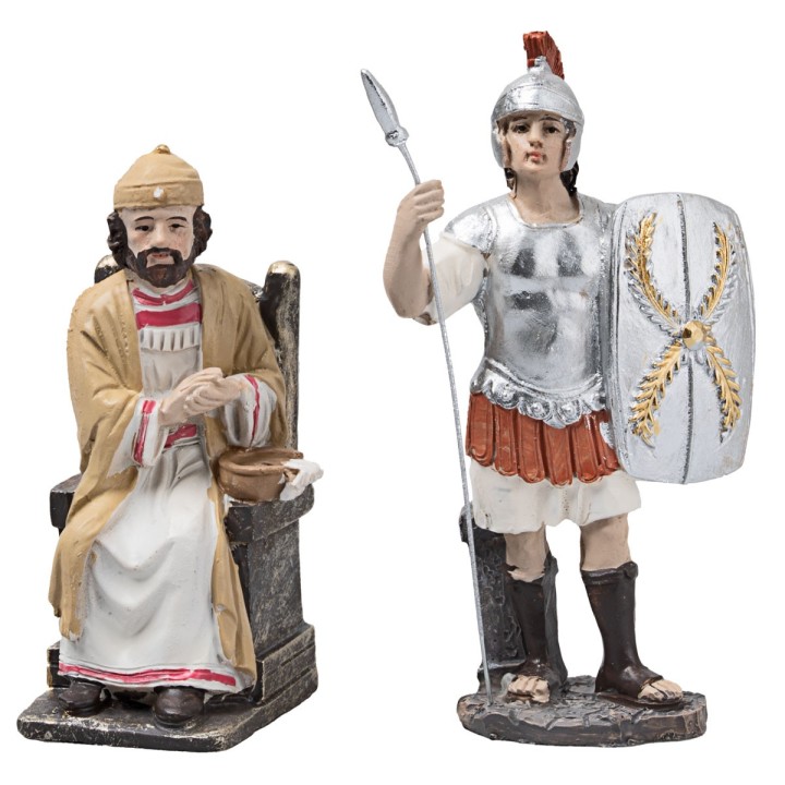 Trial of Jesus 10 cm in resin Easter figurines