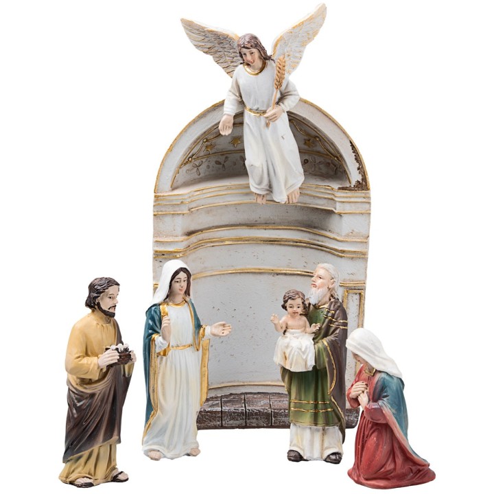 Presentazione di Gesù 10 cm in resina statuine pasquali