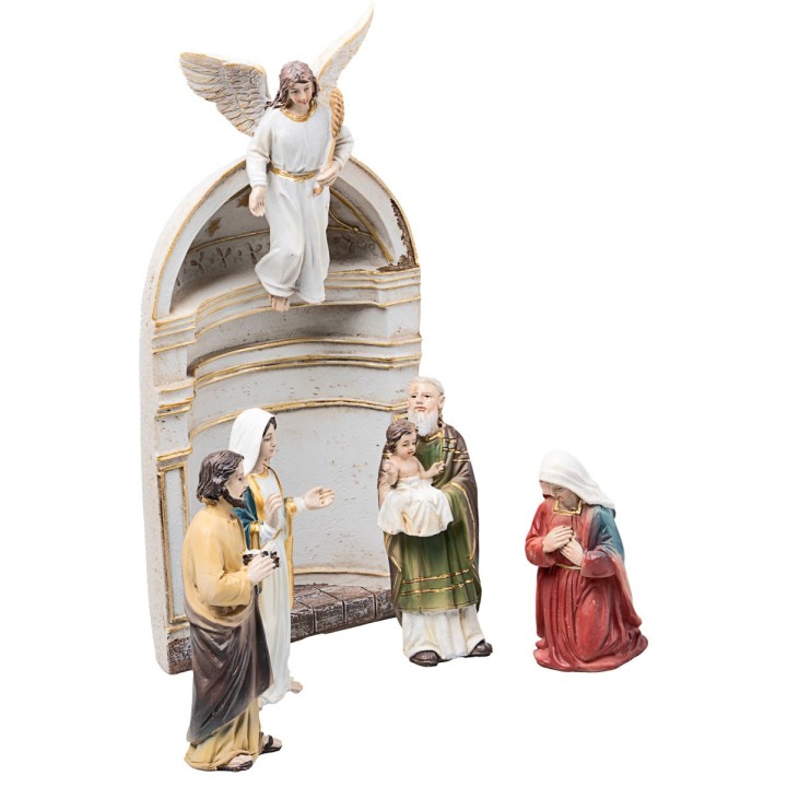 Presentación de Jesús 10 cm en resina figuritas pascuales