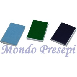 Juego de 3 libros de 1,2x1,8 cm