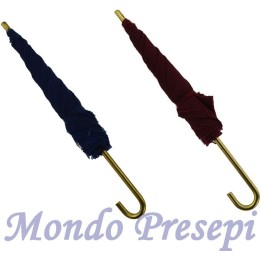 Conjunto de 2 paraguas rojo y azul