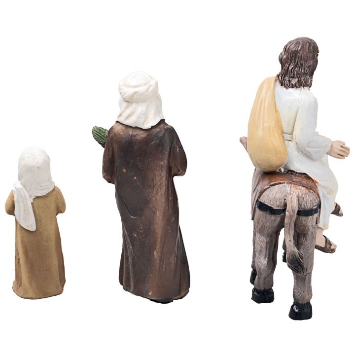 Entrada de Jesús a Jerusalén 10 en resina estatuas pascuales