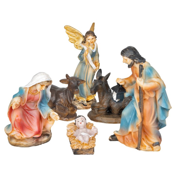 Nativity set 10 subjects 11 cm in resin