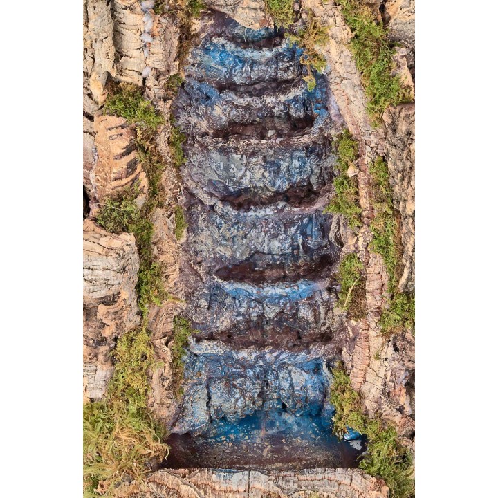 Cascata a balzi funzionante cm 37x39x55h