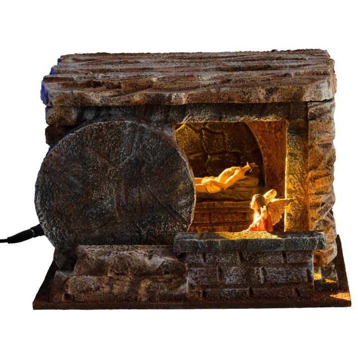 Illuminated sepulcher cm 25X20X17.5 h