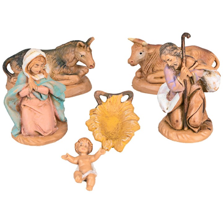 Natividad 5 figuras 6,5 cm Fontanini