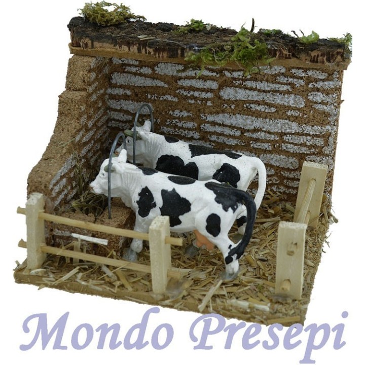 Establo con vacas 12x9x9