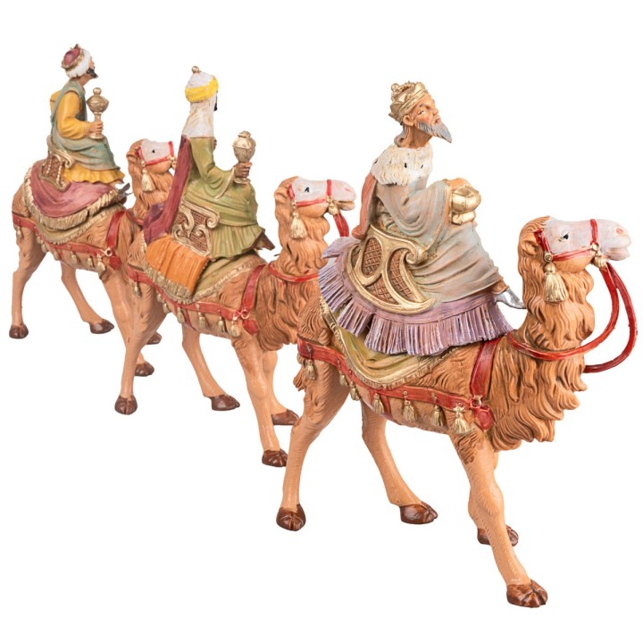 Re Magi a cammello serie 10 cm Fontanini