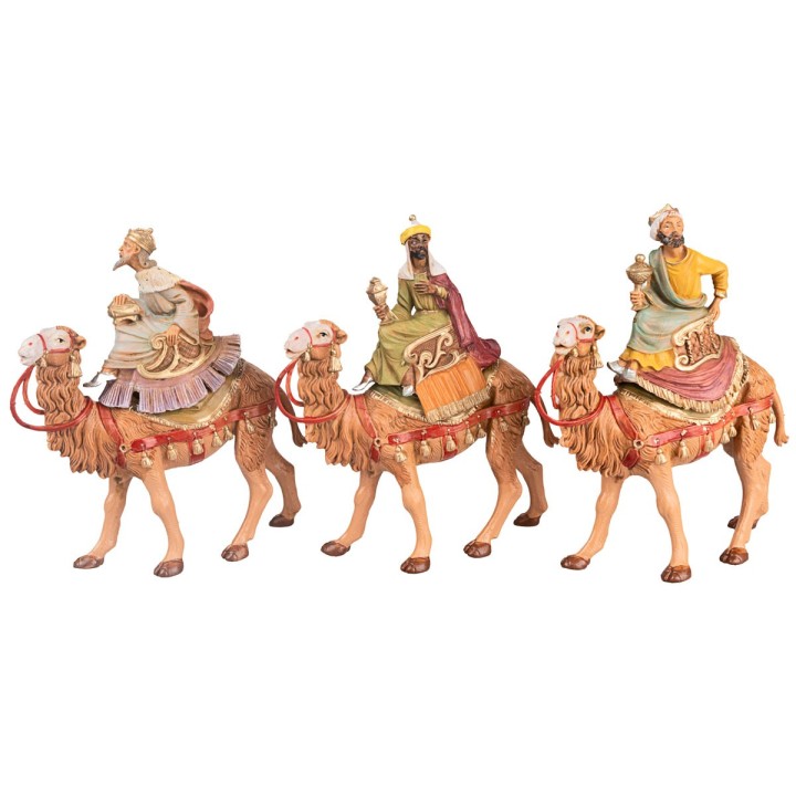 Re Magi a cammello serie 10 cm Fontanini