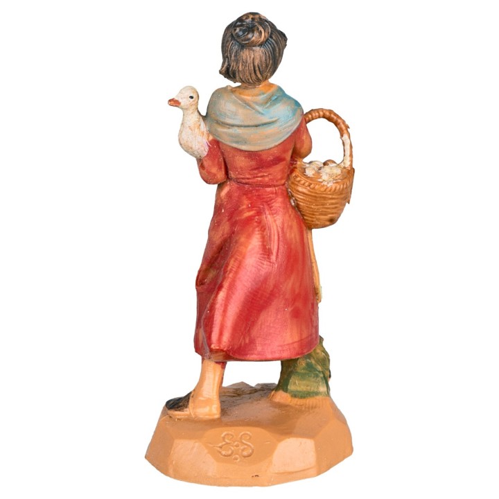 Mujer con ganso 6,5 cm Fontanini