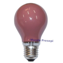 Lampada goccia 25W E27 Rossa