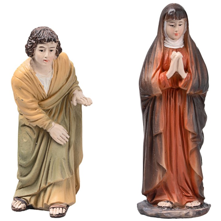 Deposition of Jesus 10 cm in resin Easter statues