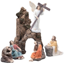 Oración en el huerto de Getsemaní 10 cm en resina estatuas