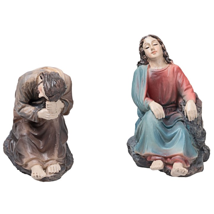 Orazione nell'orto del Getsemani 10 cm in resina statue