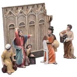 Expulsion of the Merchants from the Temple 10 cm in resin