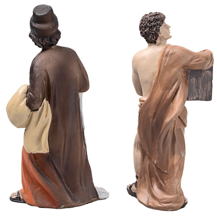 Cacciata dei mercanti dal tempio 10 cm in resina statue pasquali