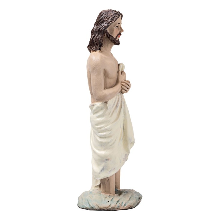 Battesimo di Gesù 10 cm in resina statue pasquali