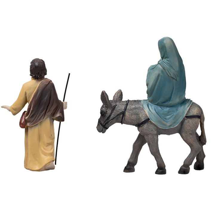 Huida a Egipto 10 cm en resina figuritas pascuales