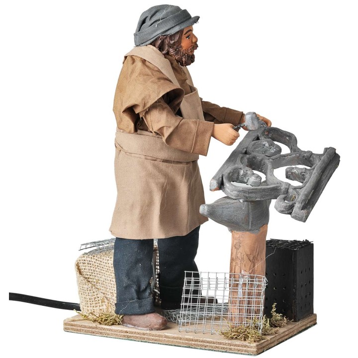 Blacksmith with fire effect 24 cm in motion