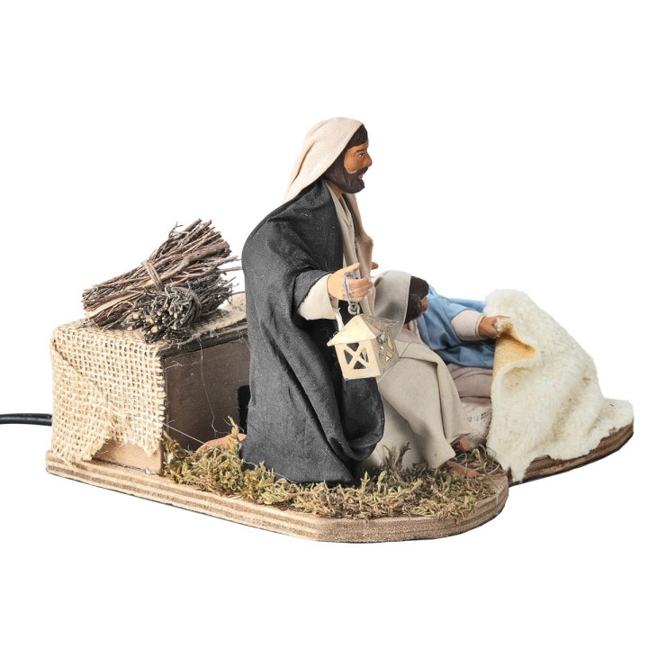 Reclining Nativity 14 cm in motion