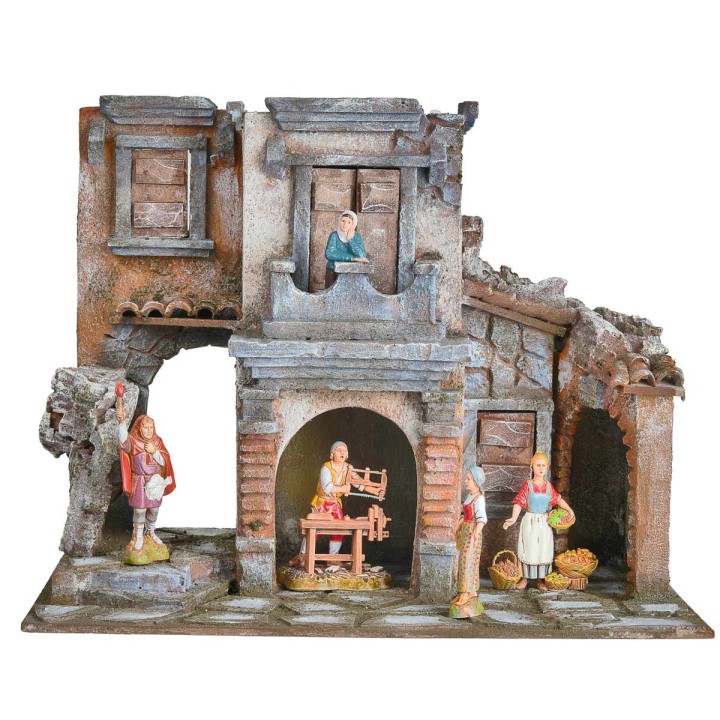 Aldea napolitana clásica cm 40x24x30 h
