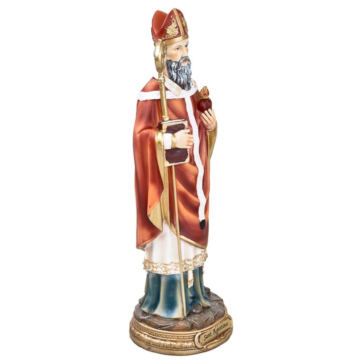 Saint Augustine 30 cm in resin