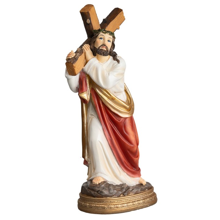 Jesus carrying the cross series 20 cm in resin