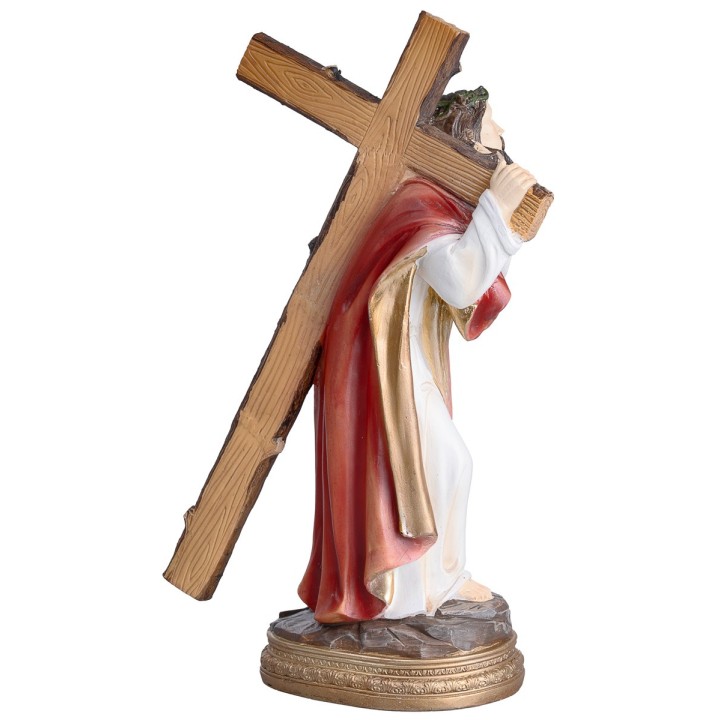 Jesus carrying the cross series 20 cm in resin