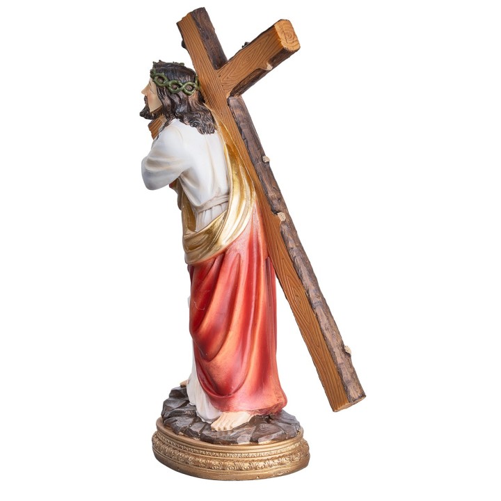 Jesus carrying the cross series 20 cm in resin