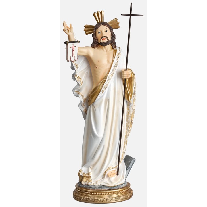 Risen Christ with a height of 22.2 cm in resin