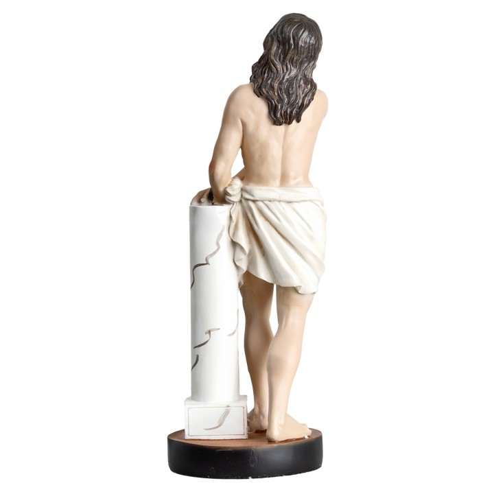 Christ tied to the column 29.5 cm in resin