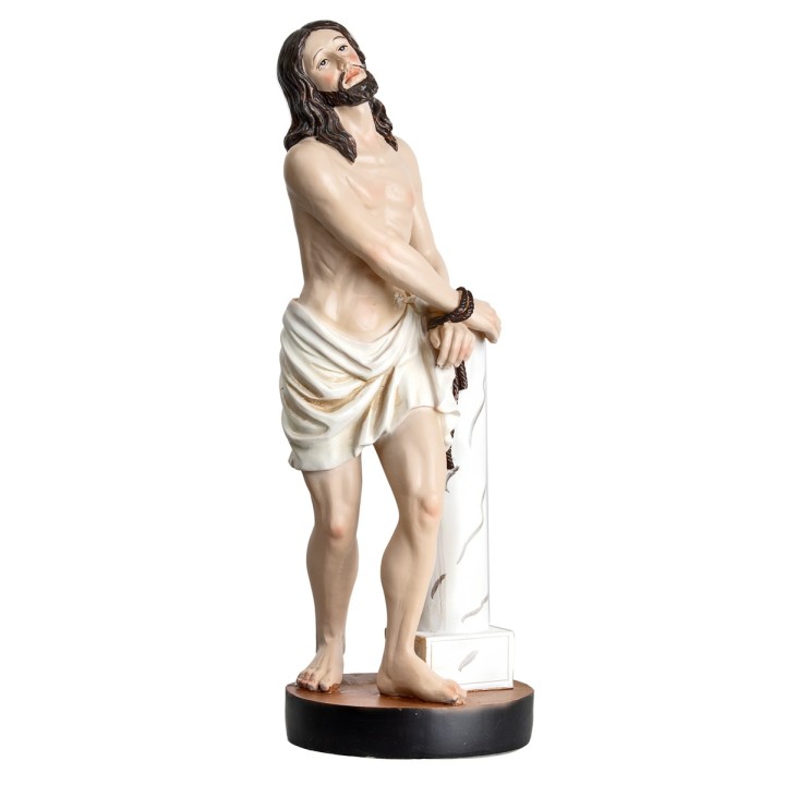 Christ tied to the column 29.5 cm in resin