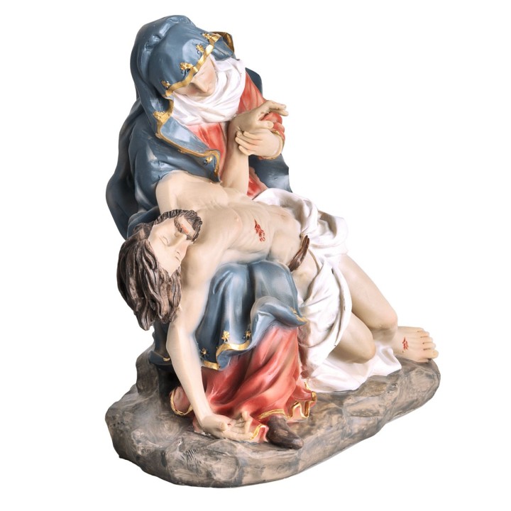 Pietà' 17.5 cm in resina