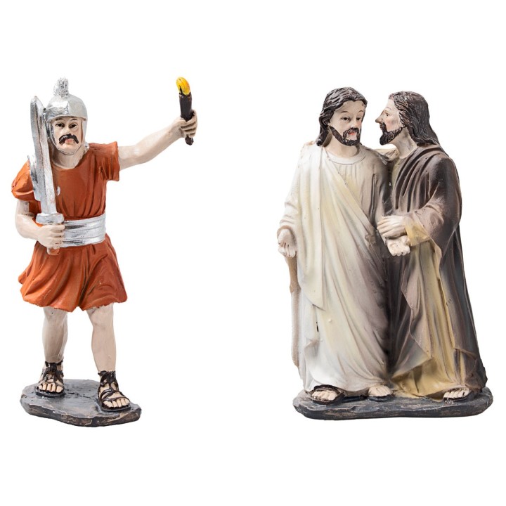 Beso de Judas 10 cm en resina estatuas pascuales