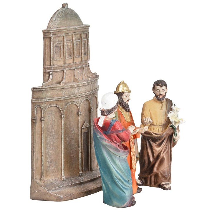 Sposalizio di Maria e Giuseppe 10 cm in resina statue pasquali