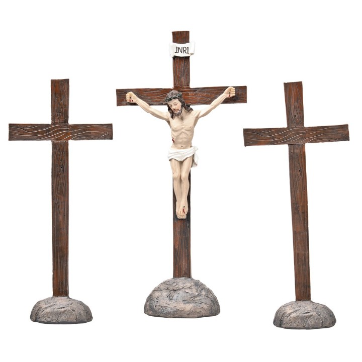 Crucifixion of Jesus 10 cm in resin Easter statues