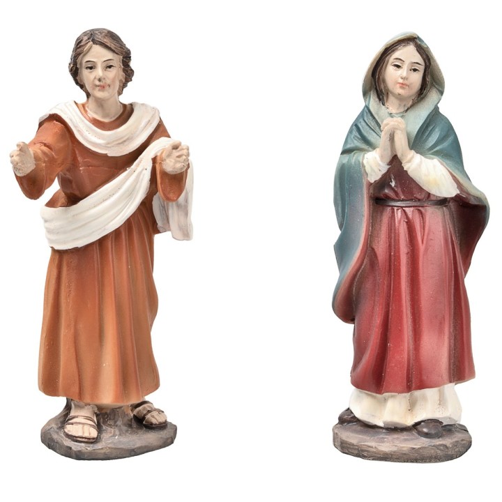 Crucifixion of Jesus 10 cm in resin Easter statues