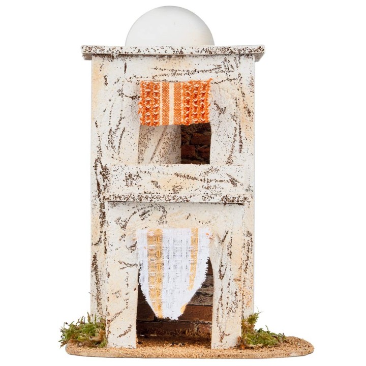Arab house with balcony cm 17x14.5x 24.5 h